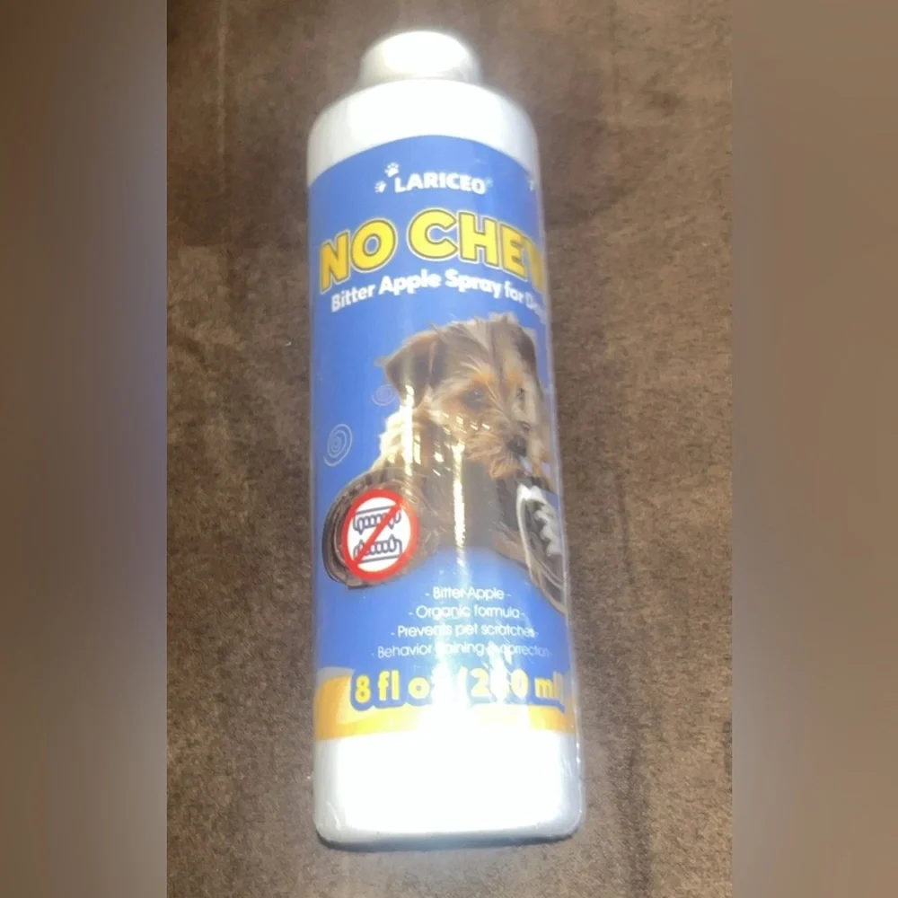 Lariceo No Chew Bitter Apple Spray Dogs Training Anti Chew Deterrent 8oz Organic